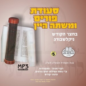 SE'EIDAS PURIM & MISHTA HAYAYIN