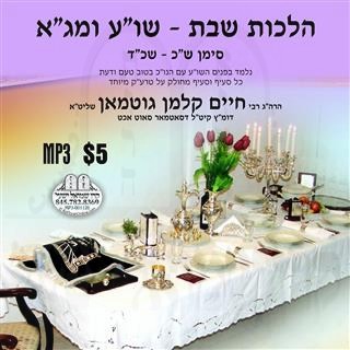 HILCHOS SHABBOS - B'IYUN - 320-324