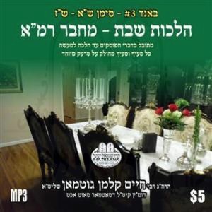 HILCHOS SHABBOS M''R #3- 301-307