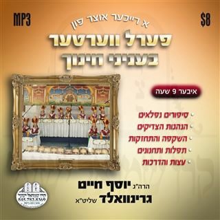 PERL VERTER B'INYONEI CHINUCH